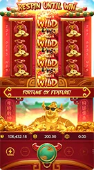 Fortune Ox · Membaca susunan gulungan asimetris dan kemunculan simbol khusus.